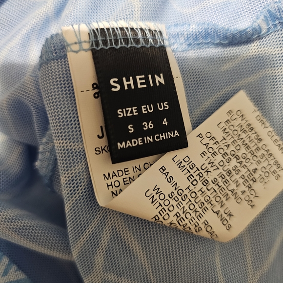 SHEIN Blue Strapless Dress - Picture 4 of 4